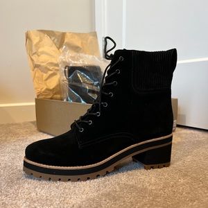 Madewell Kristen Lace-Up Heeled Suede Boots